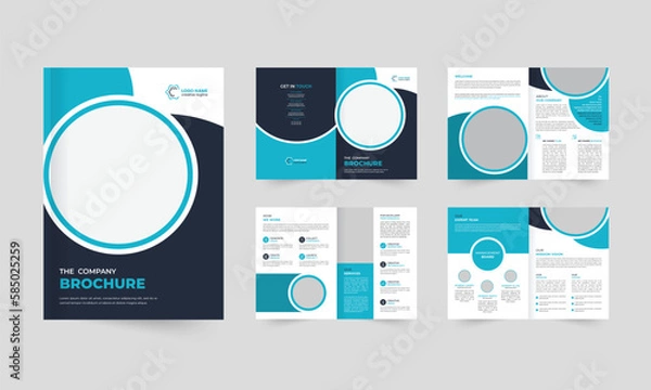 Fototapeta minimalist brochure template with modern concept and minimalist layout use for business profile and product catalog