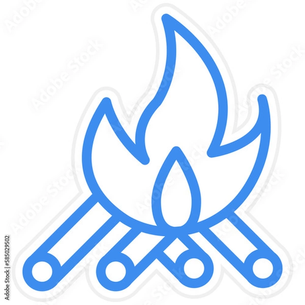 Fototapeta Vector Design Bonfire Icon Style