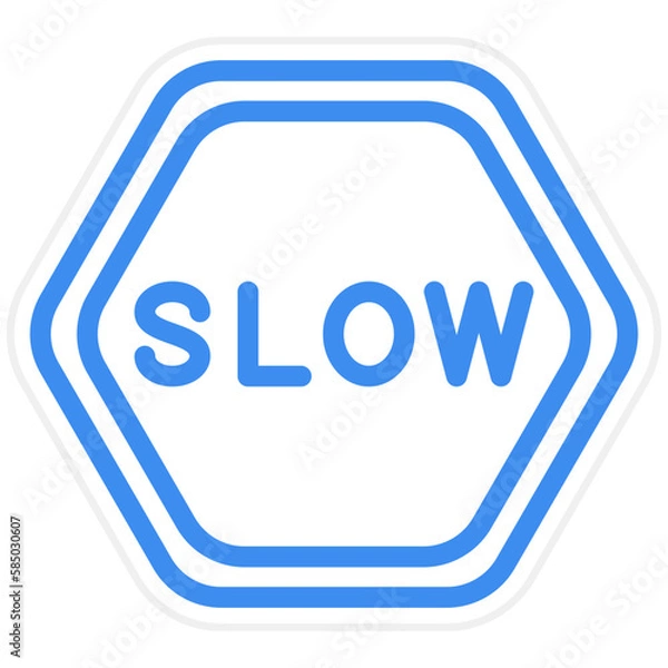 Obraz Vector Design Slow Icon Style
