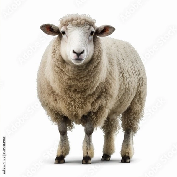Obraz sheep isolated on white background