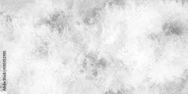 Fototapeta Abstract grunge grey and white watercolor background. Grey and white watercolor banner, template for design.	