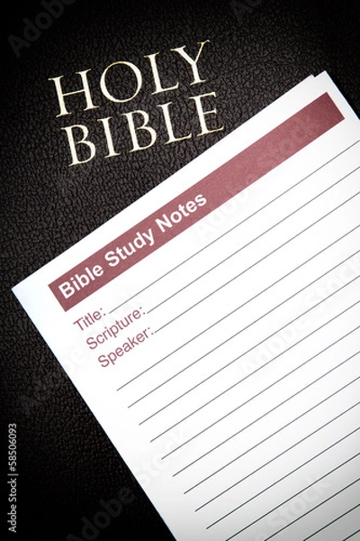 Obraz Holy Bible and study notes
