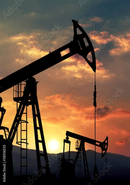 Fototapeta oil pump jack