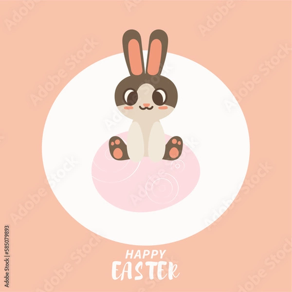 Fototapeta happy easter bunny