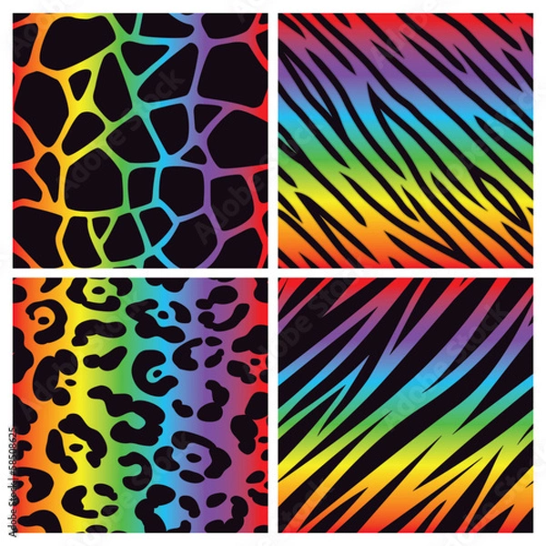 Obraz Rainbow Animal Print Collection