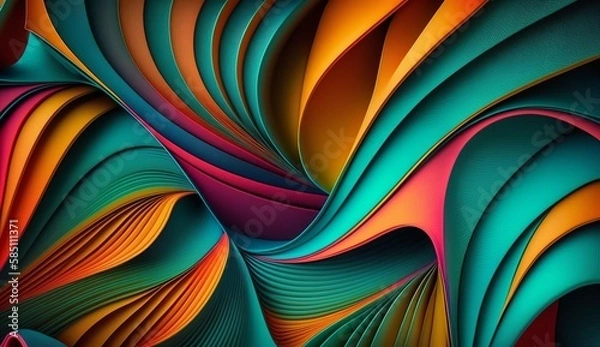 Fototapeta Textile abstract background. Generative AI