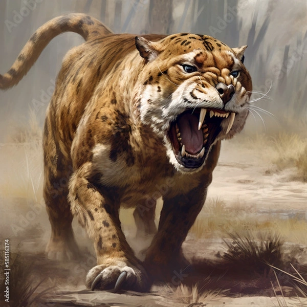 Obraz Mythical Smilodon