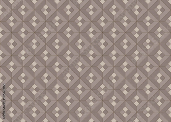 Fototapeta 【タイルデザインシリーズ】壁や床のパターングラフィック