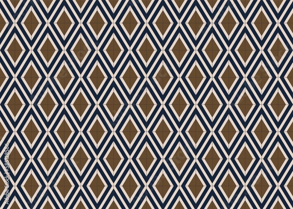 Obraz 【タイルデザインシリーズ】壁や床のパターングラフィック