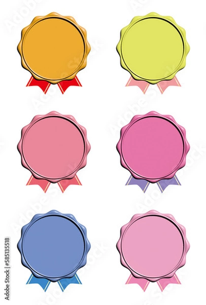 Fototapeta 丸いアイコンセット