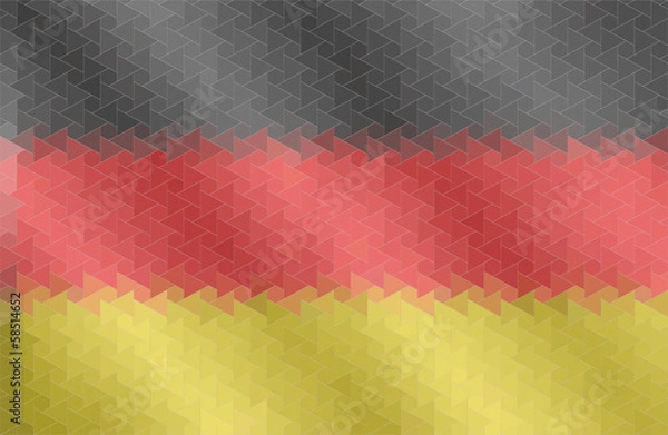 Obraz German flag of geometric shapes. Vector illustration. 
