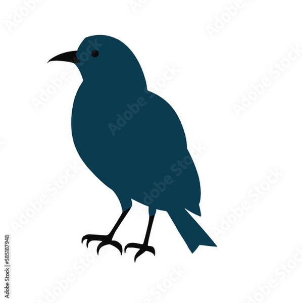 Fototapeta crow on a branch