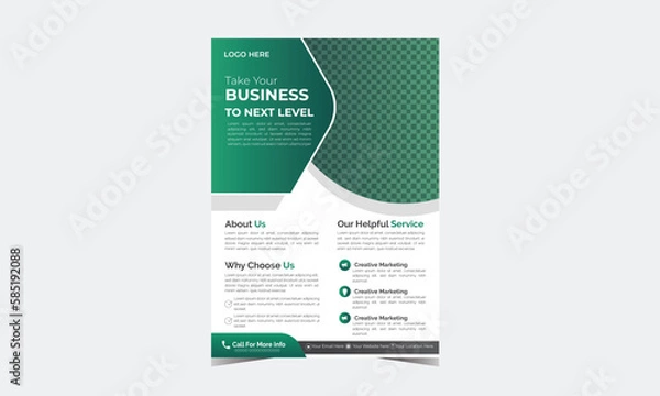 Fototapeta Corporate Business flyer Templates poster flyerTamplet brochure cover design layout space for photo background, vector illustration template in A4 size Brochure design, cover modern layout.