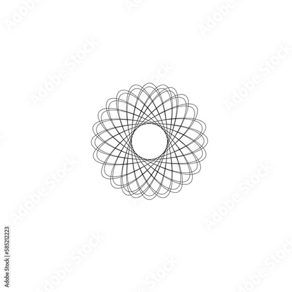 Obraz sprial spin graph design