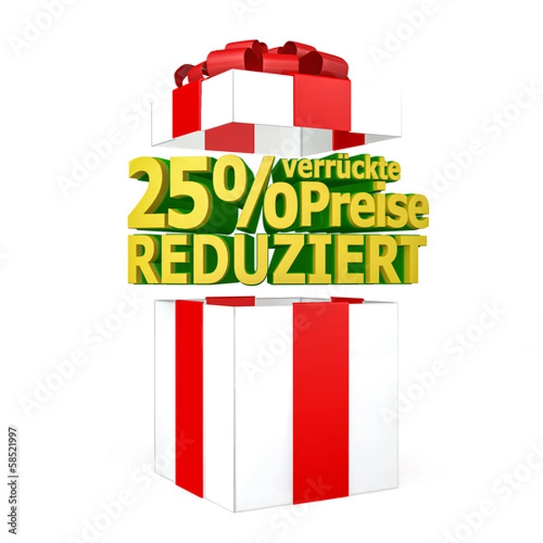 Fototapeta verrückte Preise 25%