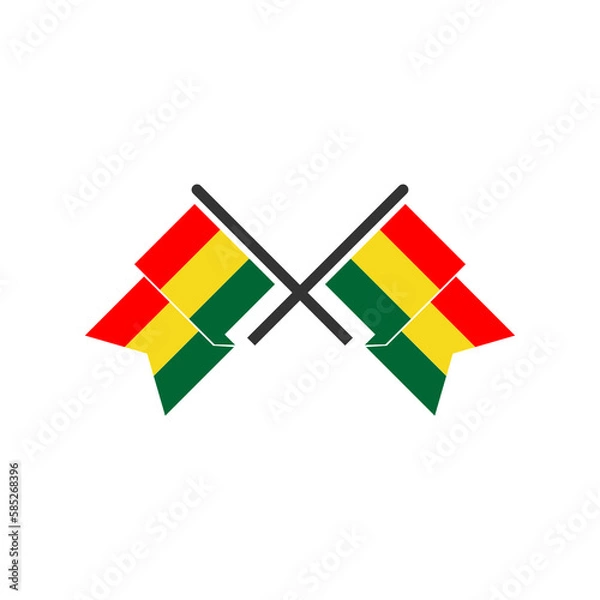 Fototapeta Bolivia flags icon set, Bolivia independence day icon set vector sign symbol