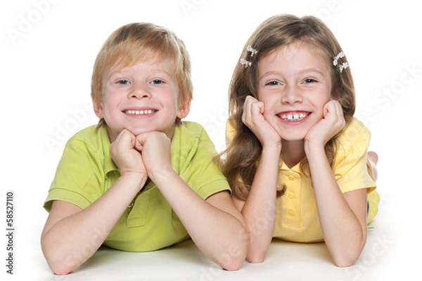 Obraz Cheerful children together