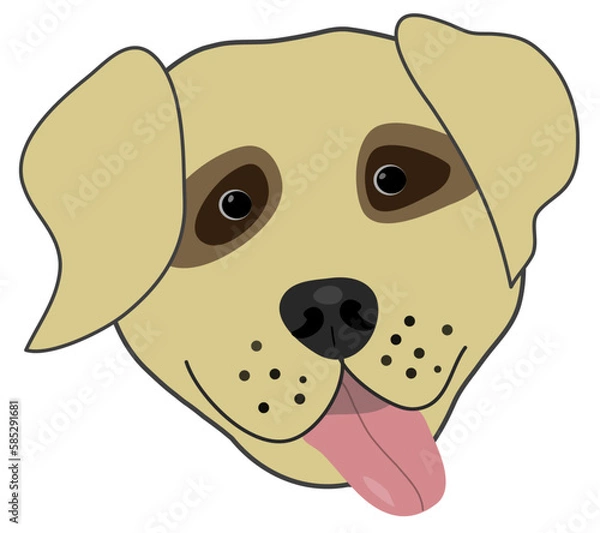 Fototapeta Puppy's head