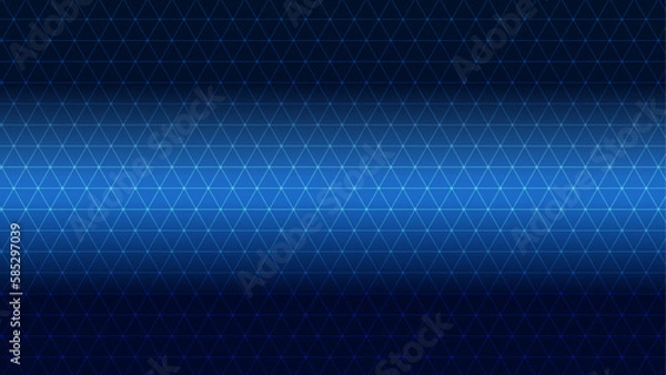 Obraz 三角パターン背景素材，テクノロジー，ネイビーのグラデーション04