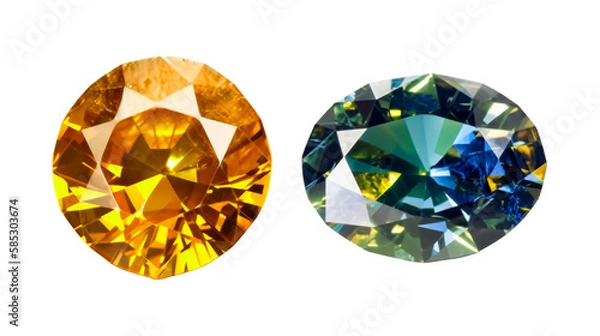 Obraz gems isolated on transparent background