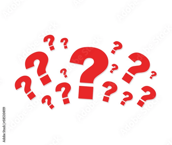 Fototapeta Question marks