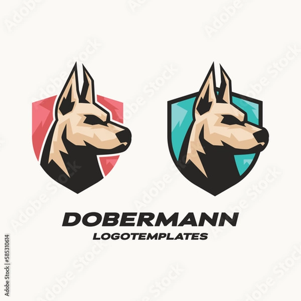 Obraz Doberman Esport Crest Logo 