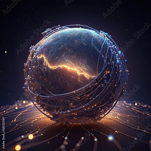 Obraz Planète connectée