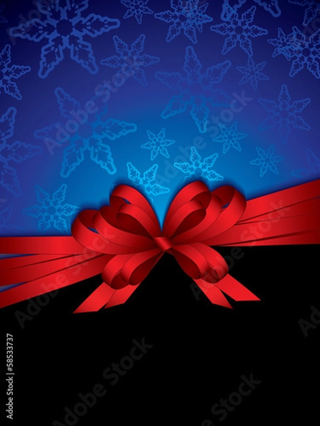 Obraz christmas background with bow