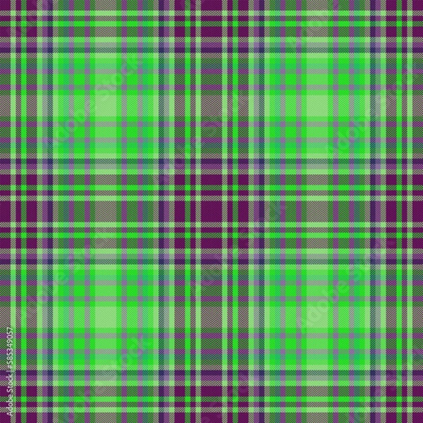 Fototapeta Seamless textile background. Check vector pattern. Texture plaid fabric tartan.