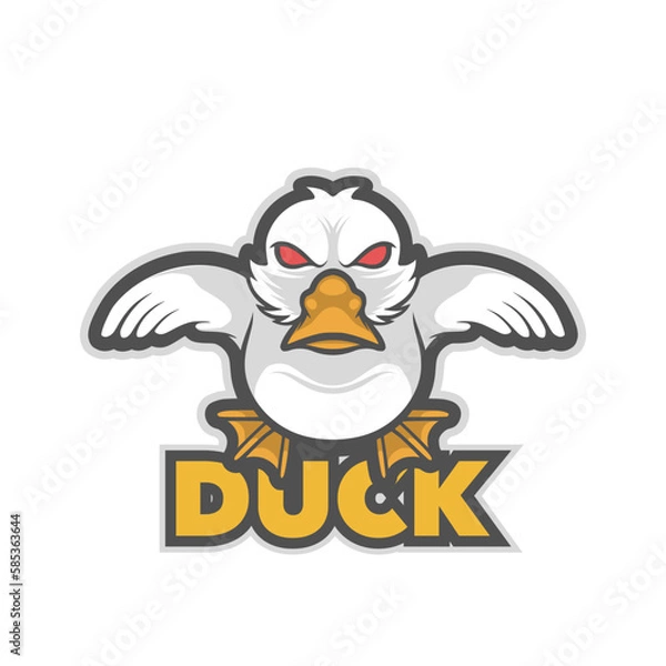 Fototapeta Duck angry