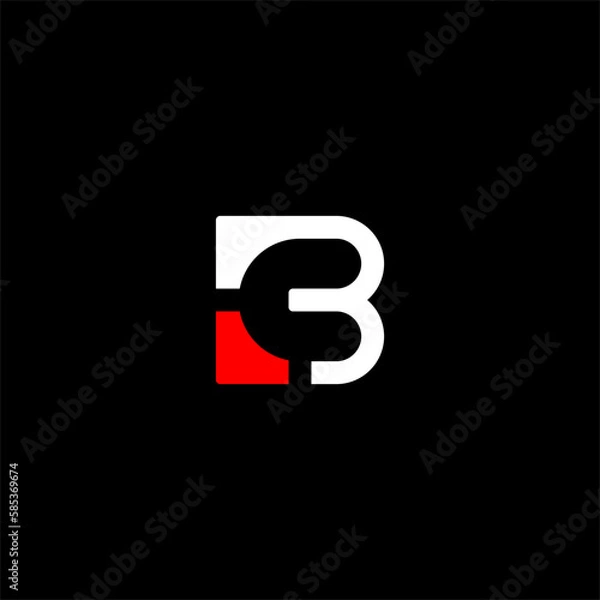 Obraz Bold Fun letter B and C logo