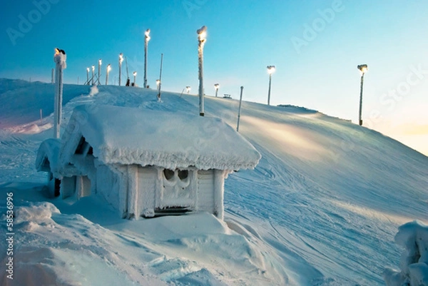 Obraz House in the mountains of Finland