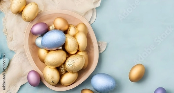 Fototapeta chocolate easter eggs