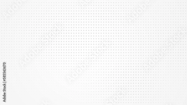 Obraz Dot white gray pattern gradient light texture background. Abstract  technology big data digital background. 3d rendering.