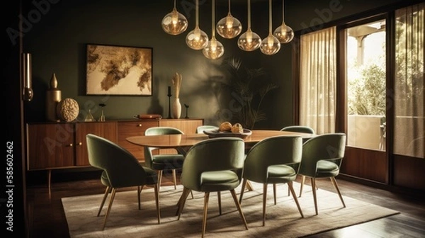 Fototapeta 豪華なダイニングルーム　イメージイラスト　generative AI