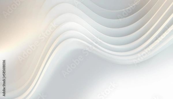 Fototapeta 3D Abstract White Background