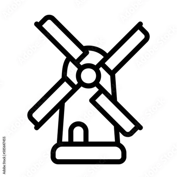 Obraz environment, windmill icon