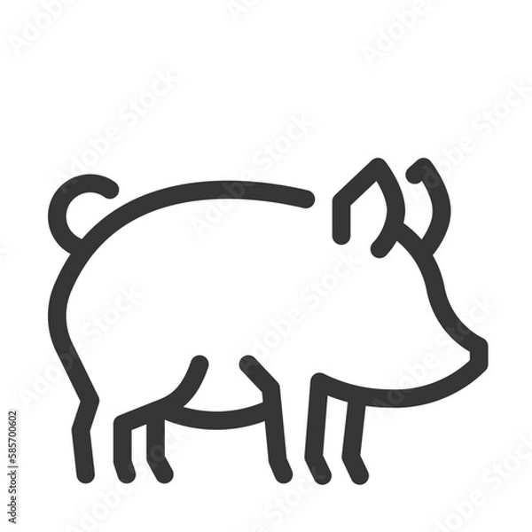 Fototapeta Pixel perfect, editable stroke, up scalable, line, vector bloop icon.