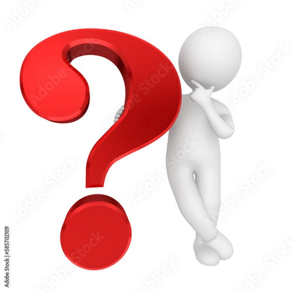 Obraz Question mark red PNG transparent background