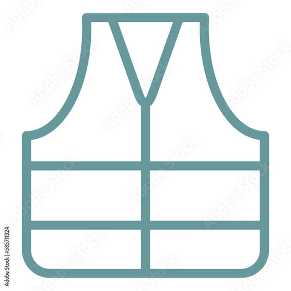 Fototapeta Vector Design Life Jacket Icon Style