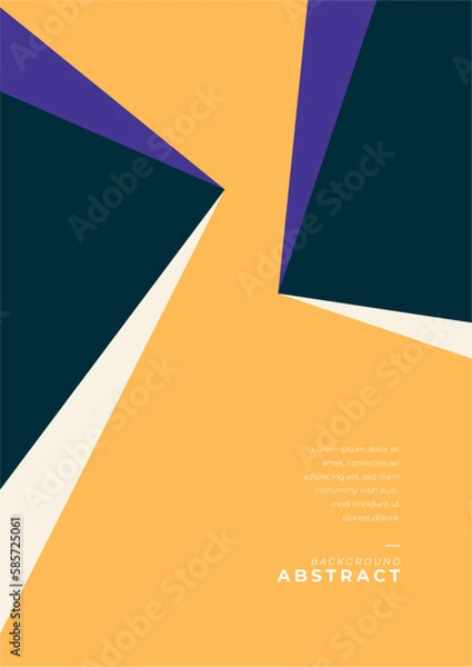 Obraz Vector colorful poster background abstract template