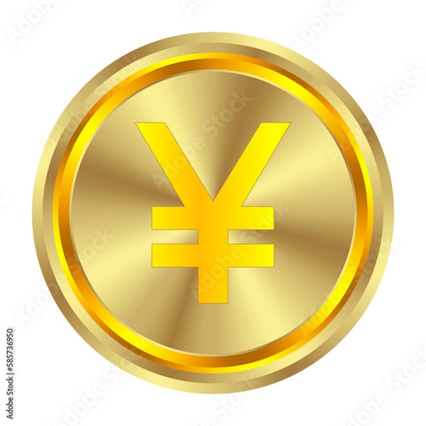 Fototapeta gold coin currency, realistic and luxurious gold coin treasure concept. 3d vector illustration