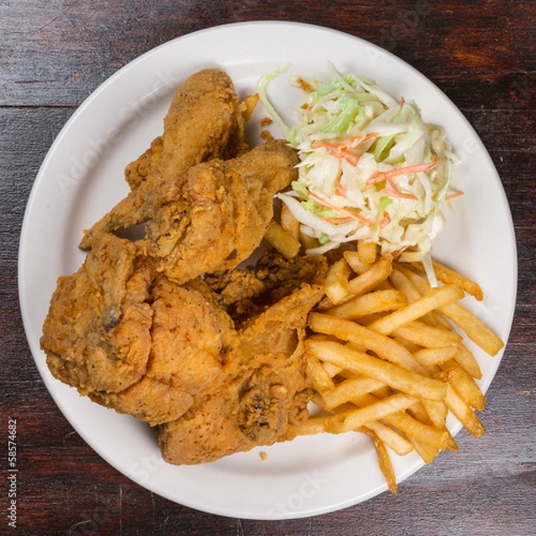 Obraz Fried chicken meal