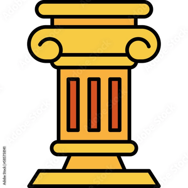 Fototapeta Pillar Icon