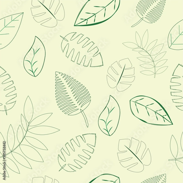 Obraz FAll leaves seamless pattern