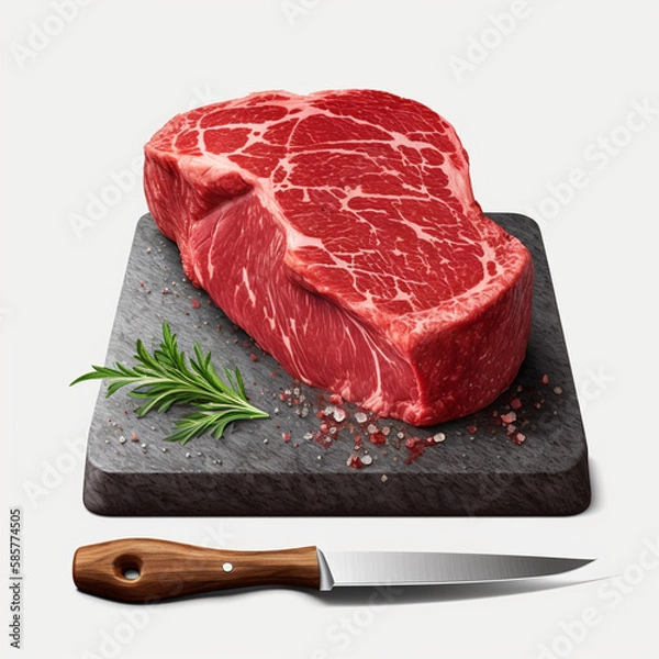 Obraz raw meat on a cutting board,