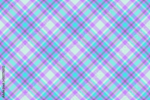 Fototapeta Background vector textile. Fabric pattern seamless. Texture check tartan plaid.
