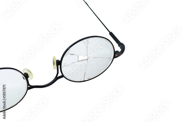 Obraz Zerbrochenes Brillenglas