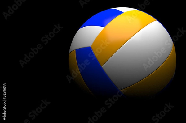 Fototapeta 3d volleyball isolated