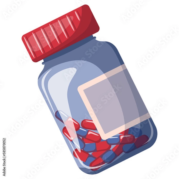 Obraz Jar of pills. 
